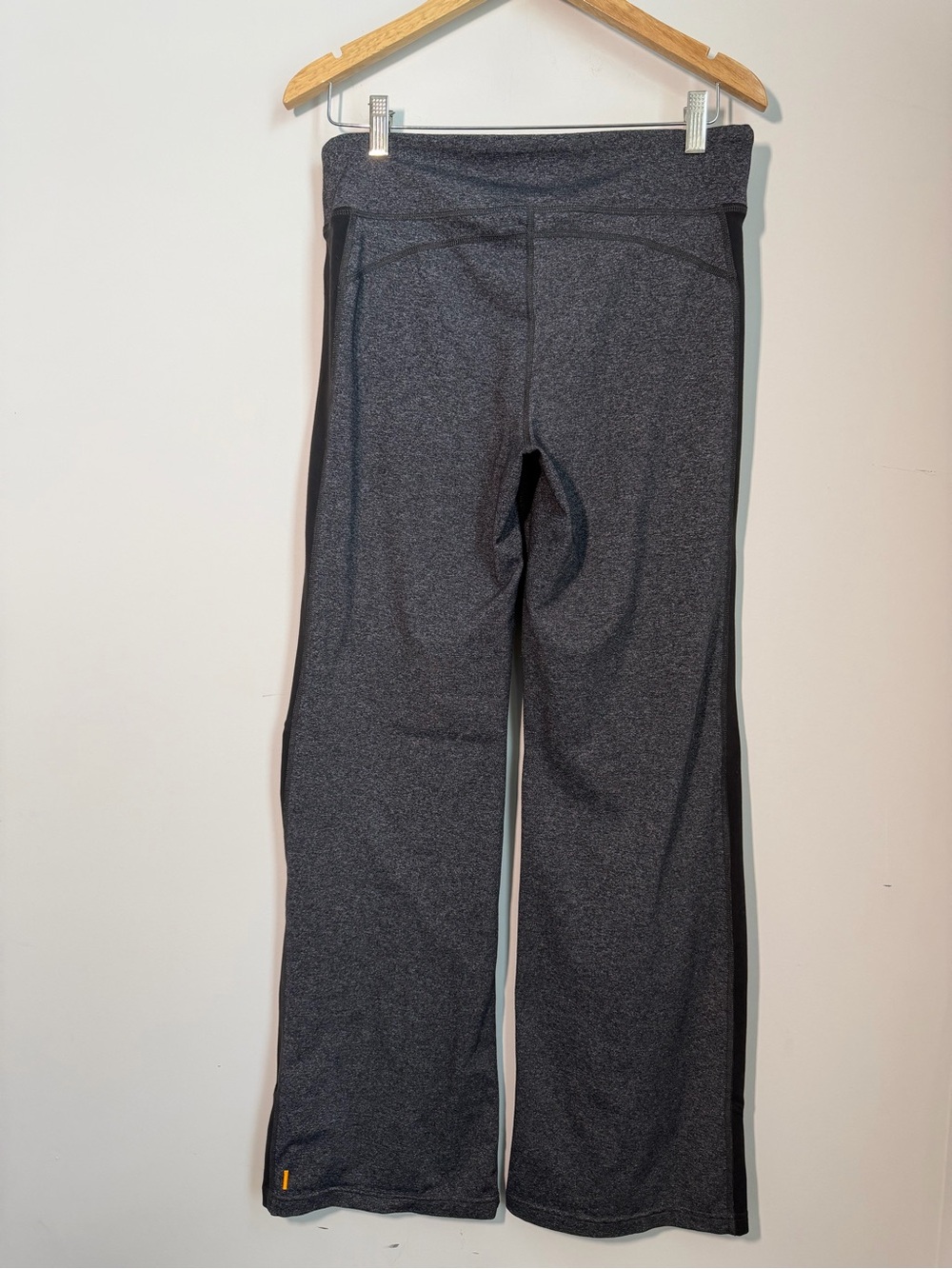 Lucy Powermax Wide Leg Yoga Pants Gray Black Side Panels Women’s Medium - Picture 4 of 8